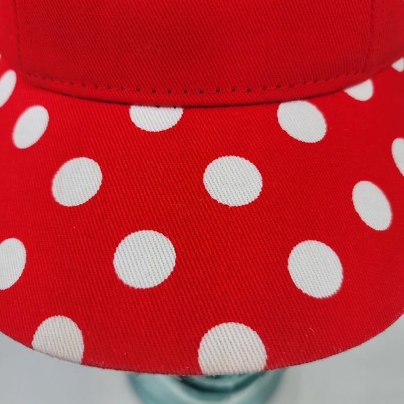 Disney Parks Minnie Mouse Bow Ears Polka Dot Snapback Baseball Cap Youth - Picture 11 of 16